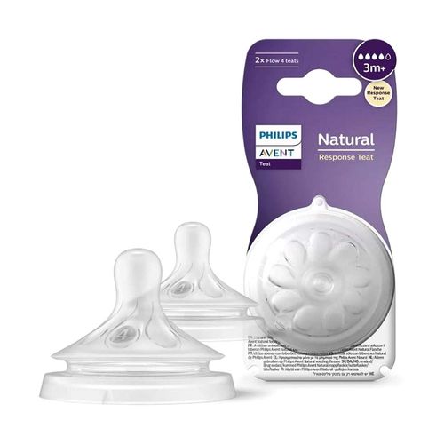 Set de mamilas natural Avent flujo 4 scy964/02