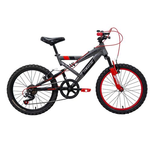 Bicicleta Veloci Nautilus D/Susp Rodada 20 Gris Infantil