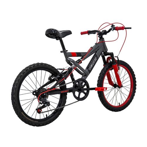 Bicicleta Veloci Nautilus D/Susp Rodada 20 Gris Infantil