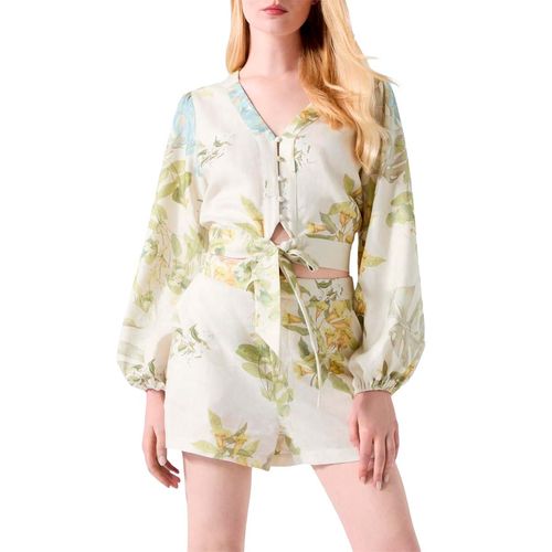 Blusa Guess verde para dama W6GHA4W2565PMMA
