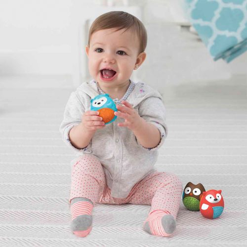 Set de sonajas mordederas para bebe Skip Hop sh303106 set de 3 sonajas