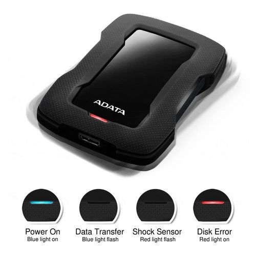 Disco duro portátil Adata ahd330-2tu31-cbk 2 TB negro
