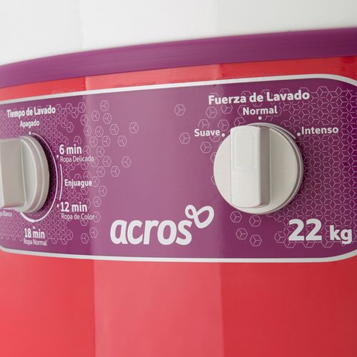 Lavadora Redonda Acros 22 Kg Coral Alf2253Ec