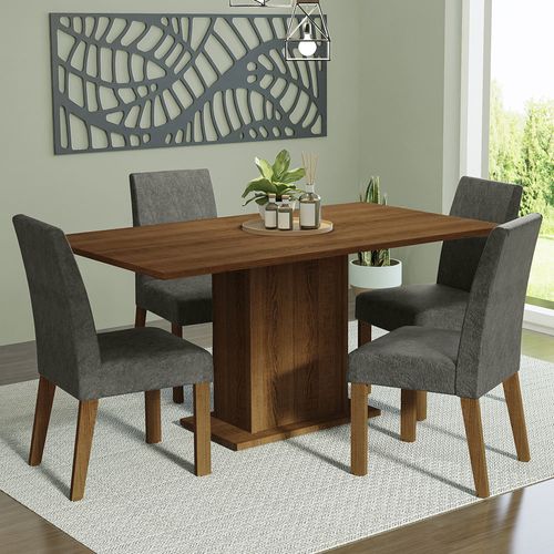 Juego de comedor Madesa con 4 sillas mg keila