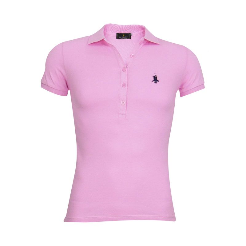 Playera polo 2025 rosa mujer