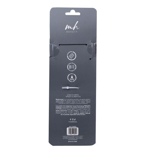 Cepillo para cabello Mh Beauty plateado mh-ctop02