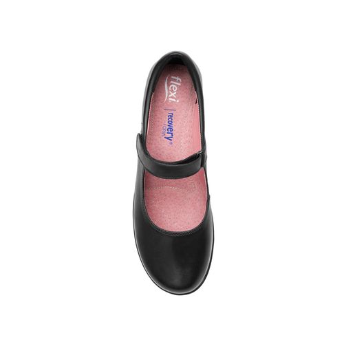 Zapato Escolar Para Niña Flexi Negro 35802