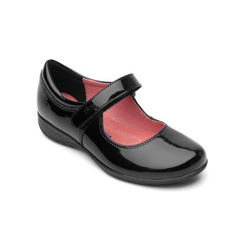 Zapato Escolar Para Niña Flexi Negro 35902