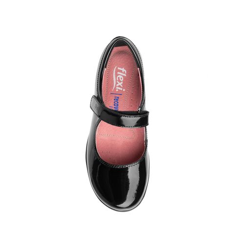 Zapato Escolar Para Niña Flexi Negro 35902