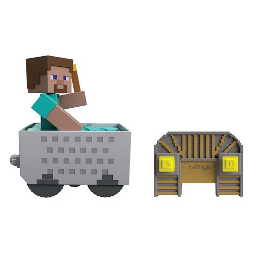Vehículo teledirigido Minecraft con steve jmt40
