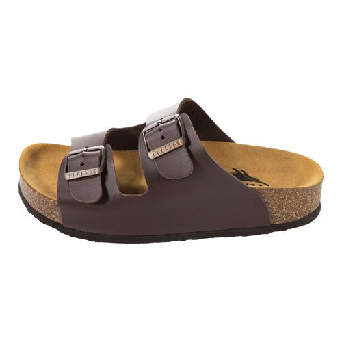 Sandalia casual Plakton café para dama