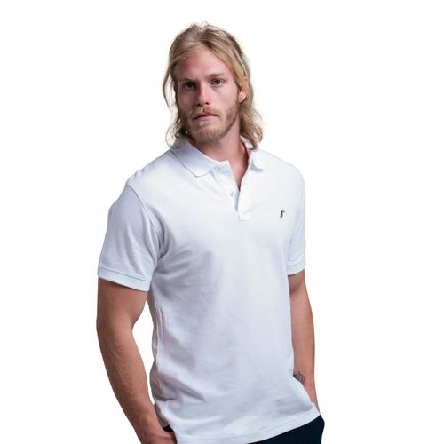 Playera tipo polo Tucané blanco para caballero MAGIC ORIGINAL