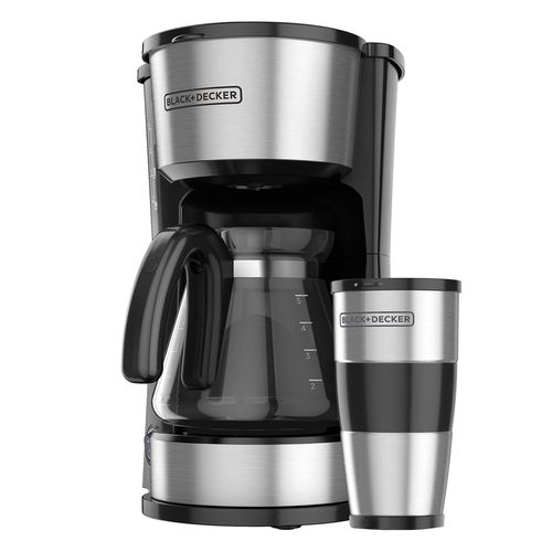 Estación de café 4 en 1 Black and Decker negro inoxidable cm0755s-mx