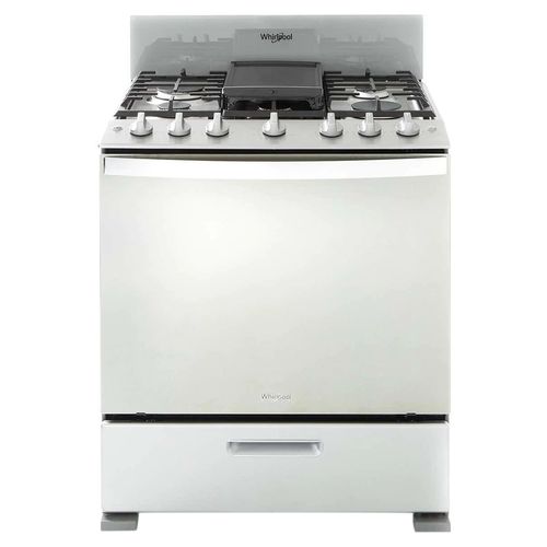 Estufa de piso Whirlpool 30p plata wfr3400d