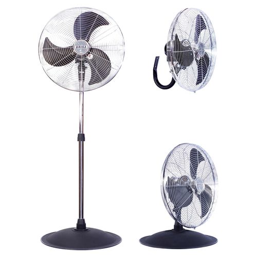 Ventilador De Pared 3 En 1 Brisa Negro Po20