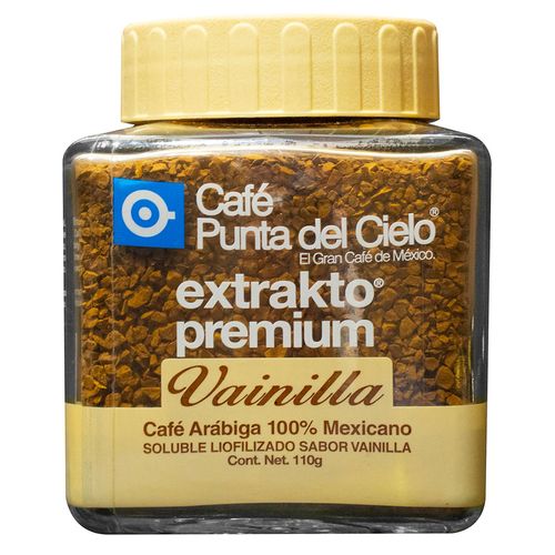 Café soluble extrakto premium vainilla Punta del Cielo 110 gr