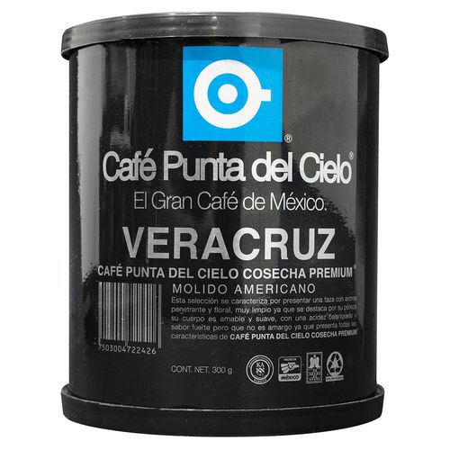 Café molido región veracruz Punta del Cielo 300 gr