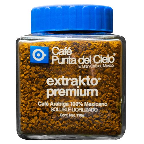 Café Soluble Regular Extrakto Premium Punta Del Cielo 110 Gr