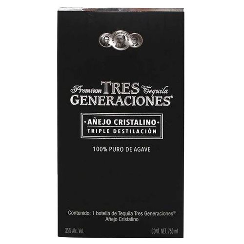 Tequila Tres Generaciones añejo cristalino 750 ml