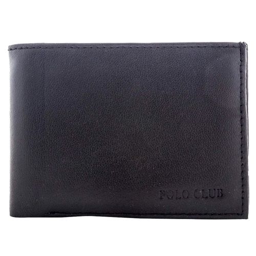 Cartera Sencilla Para Caballero US Polo Negro B76-5051-1