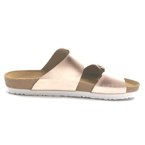 Sandalia casual para niña Caray oro-rosado armenia