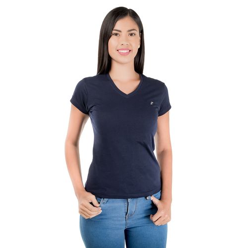 Playera Dama Tucané Azul Air V Neck