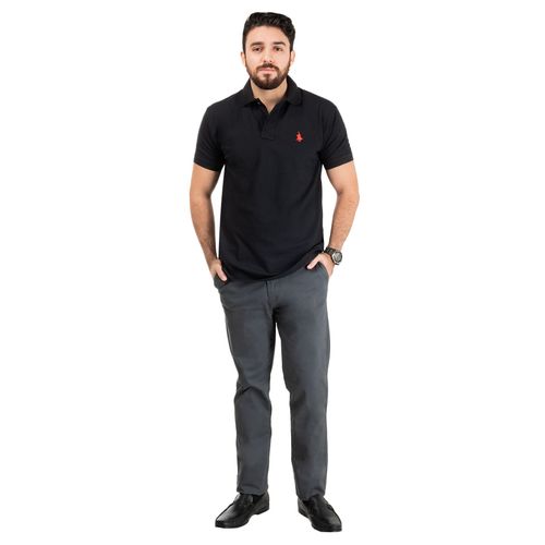 Playera Casual Para Caballero Polo Club Negro 101