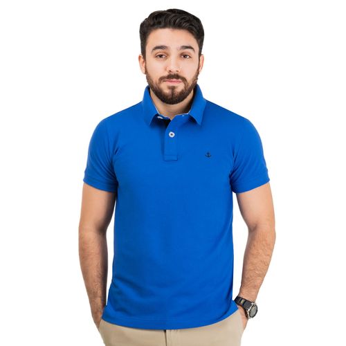 Playera Tipo Polo Para Caballero Cabo Rojo Azul 1500 Sfc