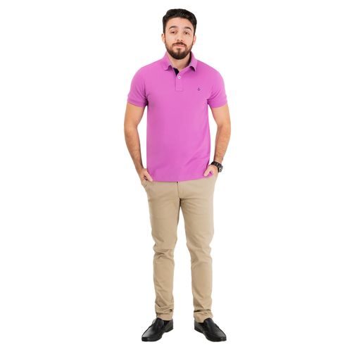 Playera Tipo Polo Para Caballero Cabo Rojo Lavanda 1500 Sfc