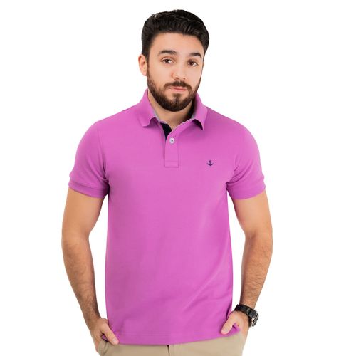 Playera Tipo Polo Para Caballero Cabo Rojo Lavanda 1500 Sfc