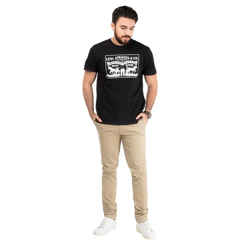 Playera Casual Para Caballero Levis Negro 22495 0041 La Marina