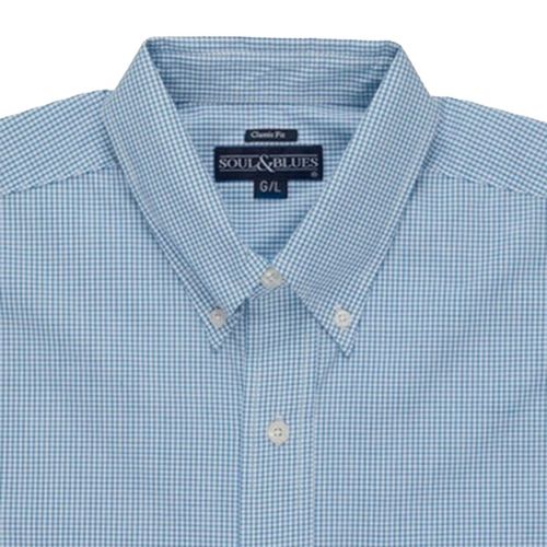 Camisa Casual Para Caballero Soul and Blues Azul A0095