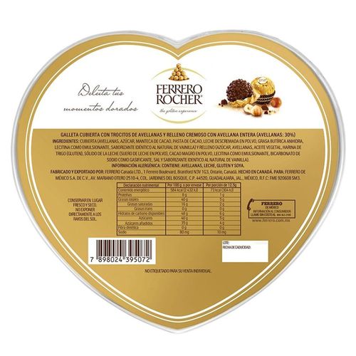 Chocolate Ferrero rocher corazón 3481