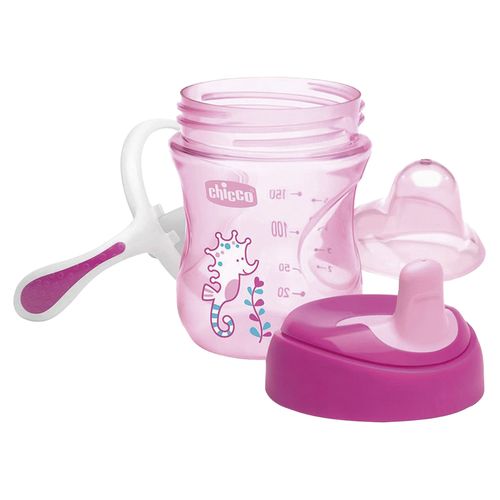 Vaso De Entrenamiento Para Niña Chicco Rosa 6M Pack 6921100000