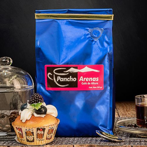 Bolsa De Café Molido Pancho Arenas Azul 500 Gr