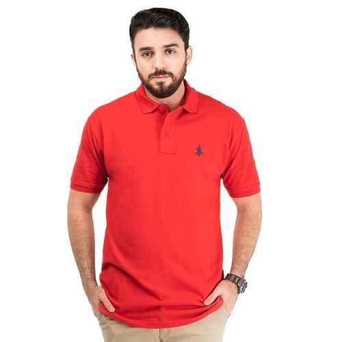 Playera Casual Polo Para Caballero Polo Club Rojo 101