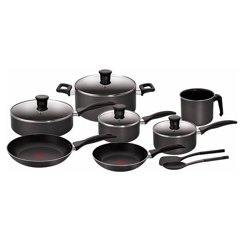 Batería de cocina T-fal negro 13 piezas a730sa74