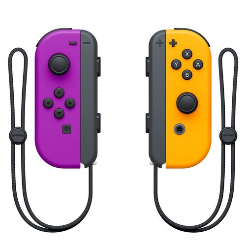 Control Para Videojuego Purple-Neon-Orange Nintendo Hac-A-Jaqaa