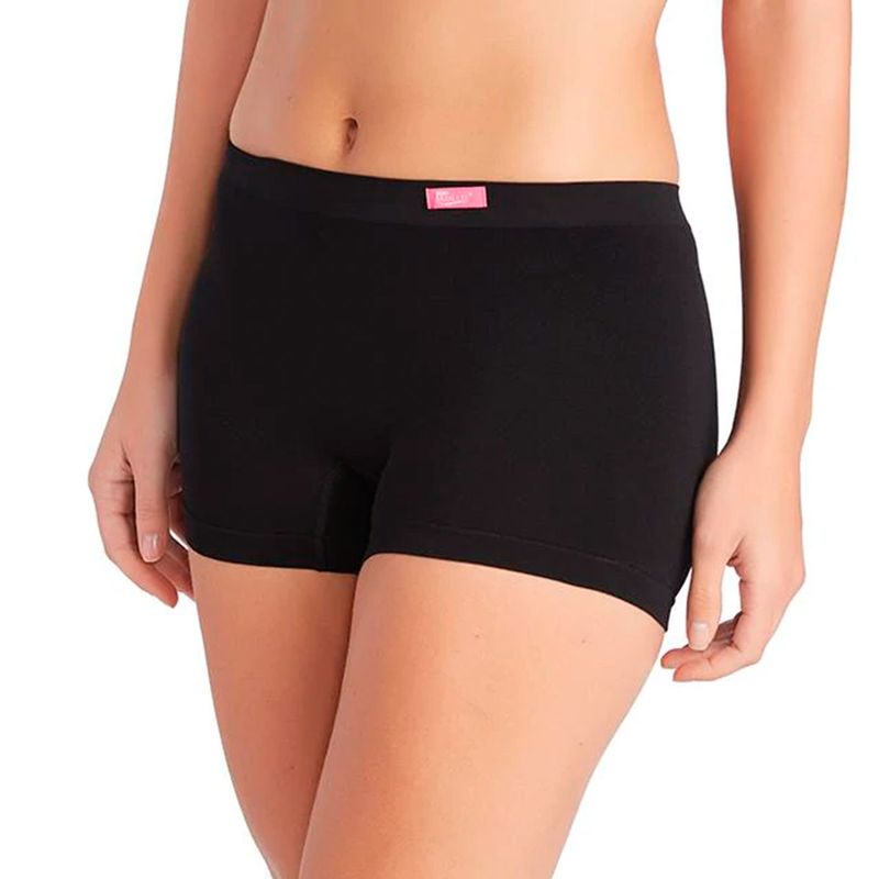 Boxer Para Dama Body Siluette Negro 4413 - La Marina