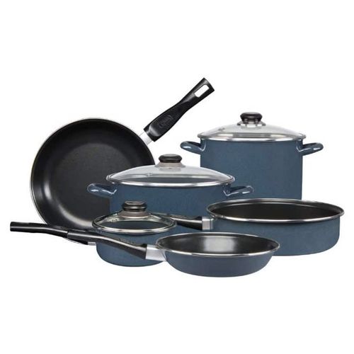 Batería De Cocina Mega Óptima 9 Piezas Cinsa Azul 365383