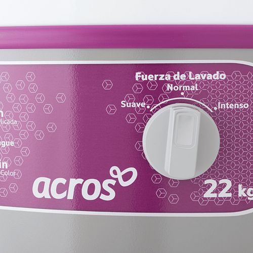 Lavadora redonda Acros gris 22 kg alf2253eg