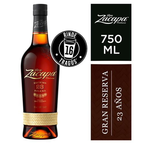 Ron Zacapa centenario 23 años 750 ml