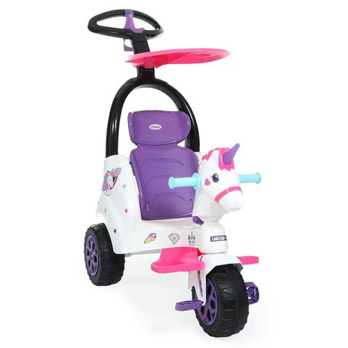 Montable Para Niña Prinsel Super Trike Unicornio Blanco 1345