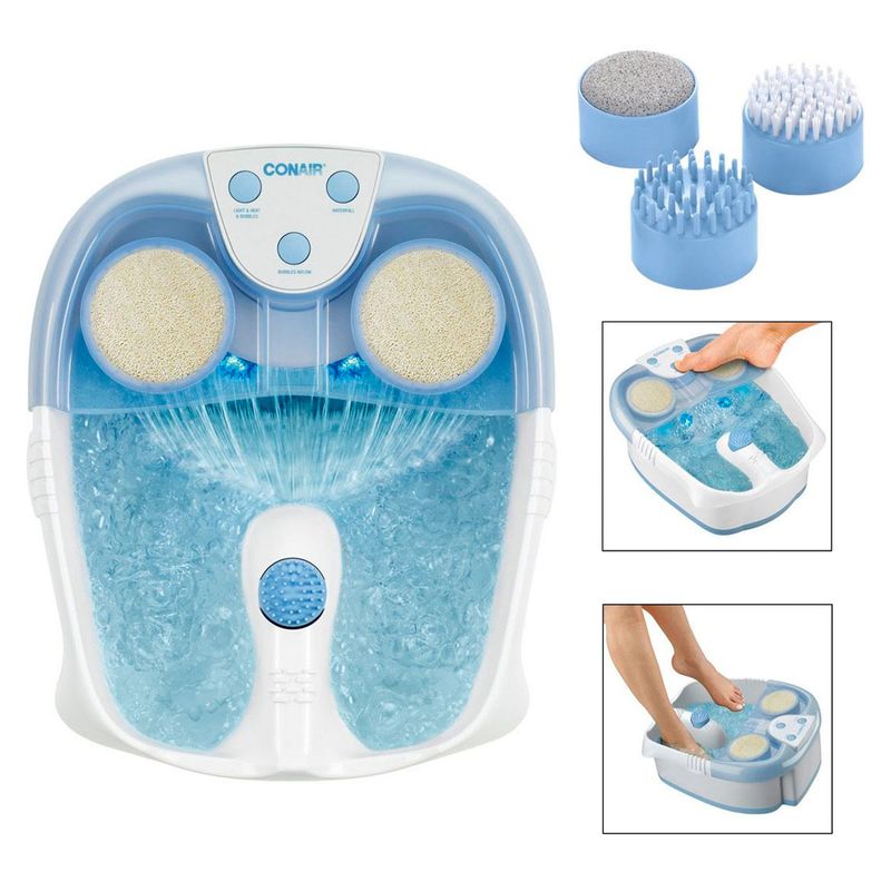 Tina Spa Para Pies Conair De Lujo Con Luz Burbujas y Vibraci n