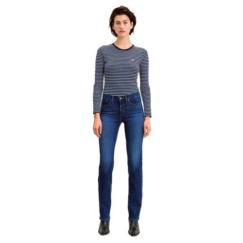 Pantalón de mezclilla para dama Levi's 314 shaping straight azul 19631-0121