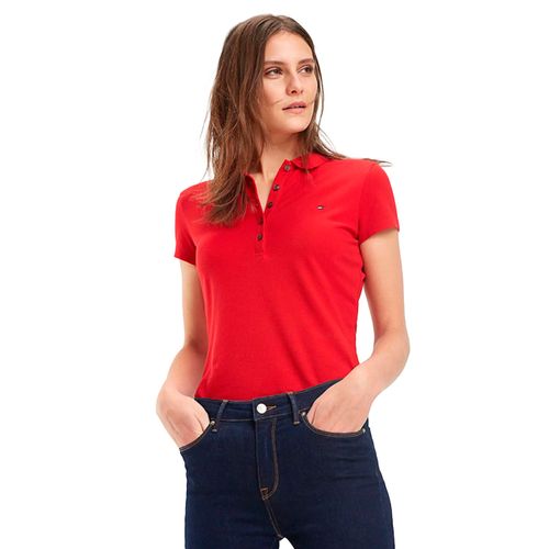 Playera Polo Para Dama Tommy Hilfiger Roja 1M57636661-611