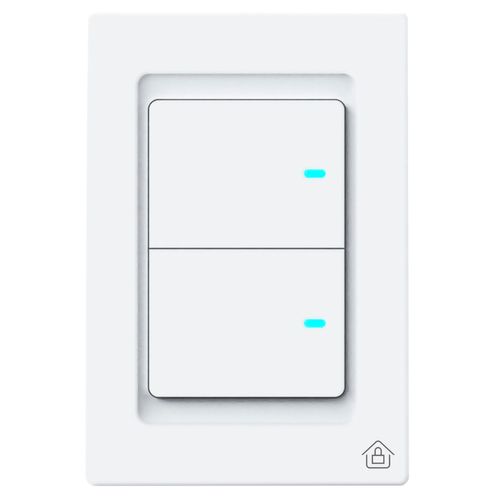 Interruptor inteligente netzhome 2 botones wifi blanco ws01-2