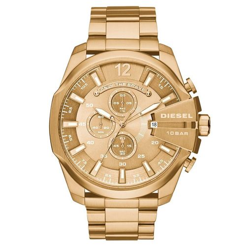 Reloj juvenil para caballero Diesel mega chief dorado dz4360