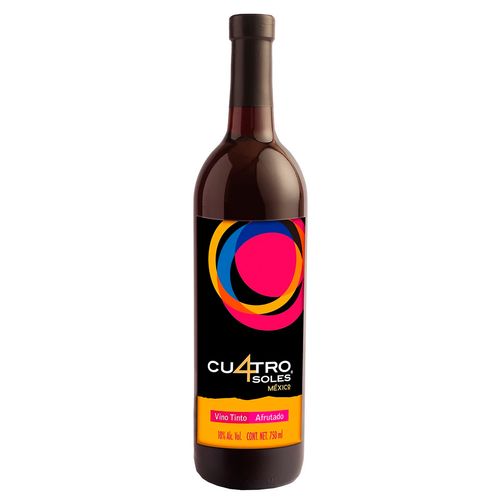 Vino tinto y blanco 4 soles afrutado 2 pack 1.5l