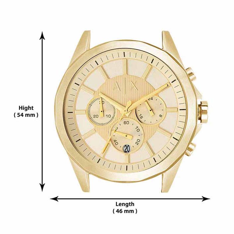 Reloj best sale ax dorado